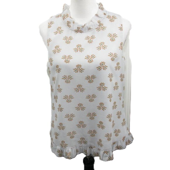 Ann Taylor Lightweight Floral Sleeveless Blouse Size Medium - Picture 1 of 7